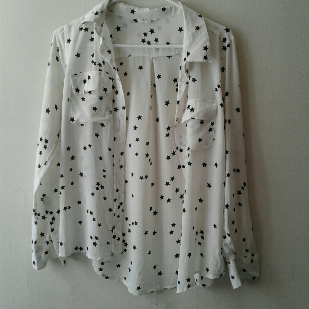 Lilly's Closet Starry Business Casual Blouse S